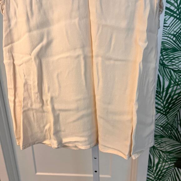 Ba&sh Cream Fani Crepe Ruffle Blouse Small - Picture 8 of 14
